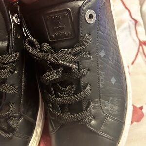 MCM Black Leather Men's Shoes